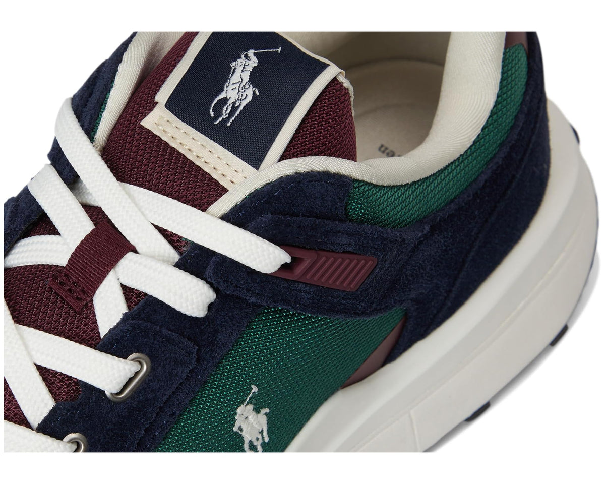 Men's Polo Ralph Lauren Train 89 Suede & Oxford Sneakers Collegiate Color-Block
