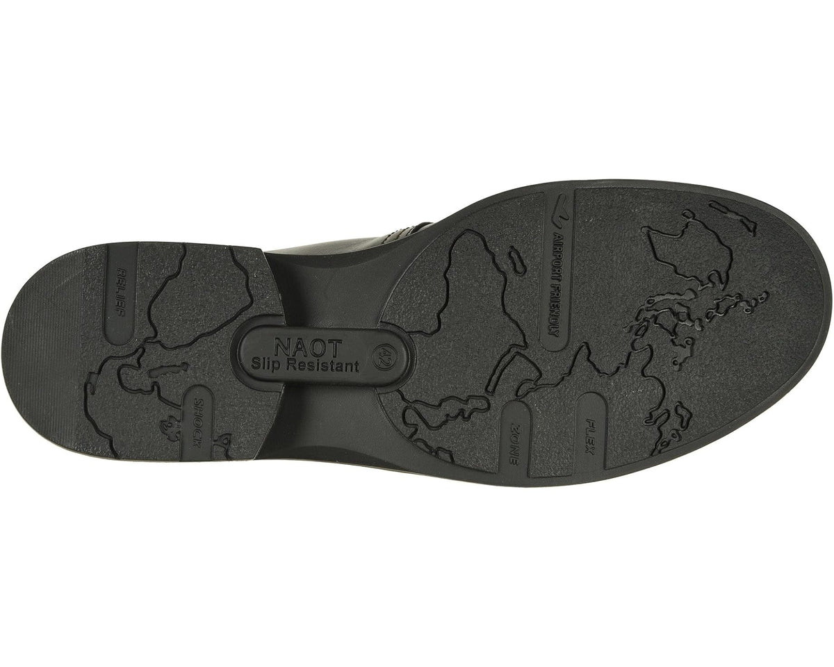 Men's Naot Chief Black Raven Leather/Walnut Leather
