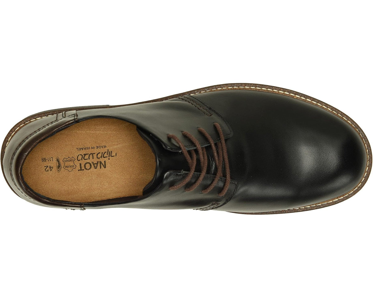 Men's Naot Chief Black Raven Leather/Walnut Leather