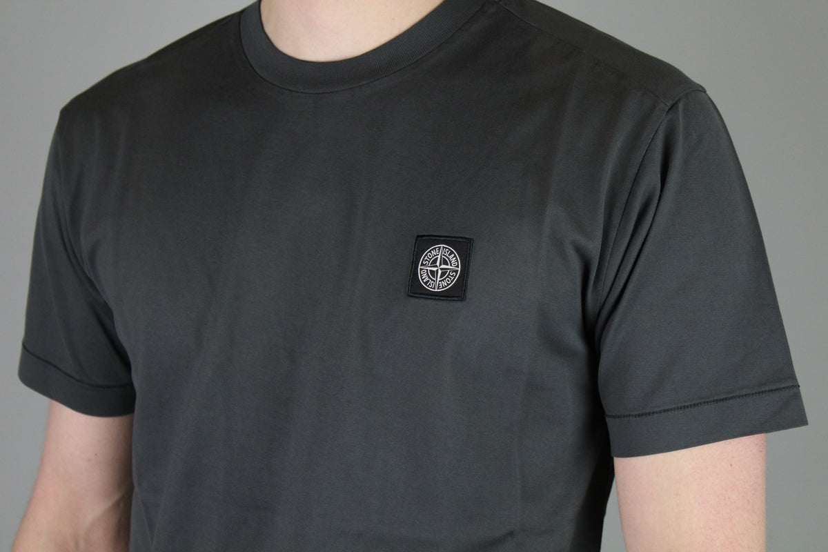 Stone Island Chest Logo T-Shirt 'Charcoal'