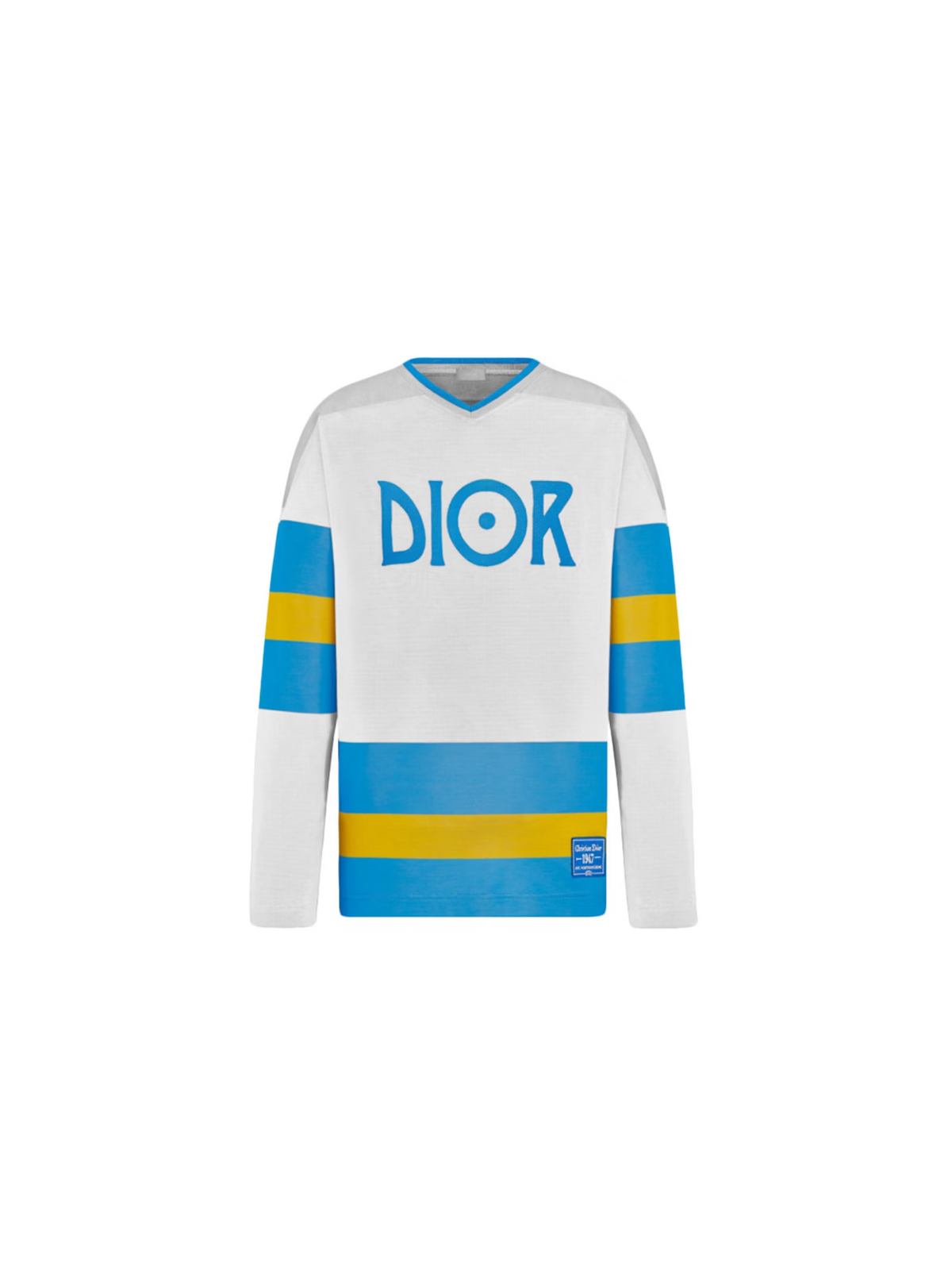 Christian Dior X Jack Kerouac 'Hockey Jersey' (White/Light Blue)