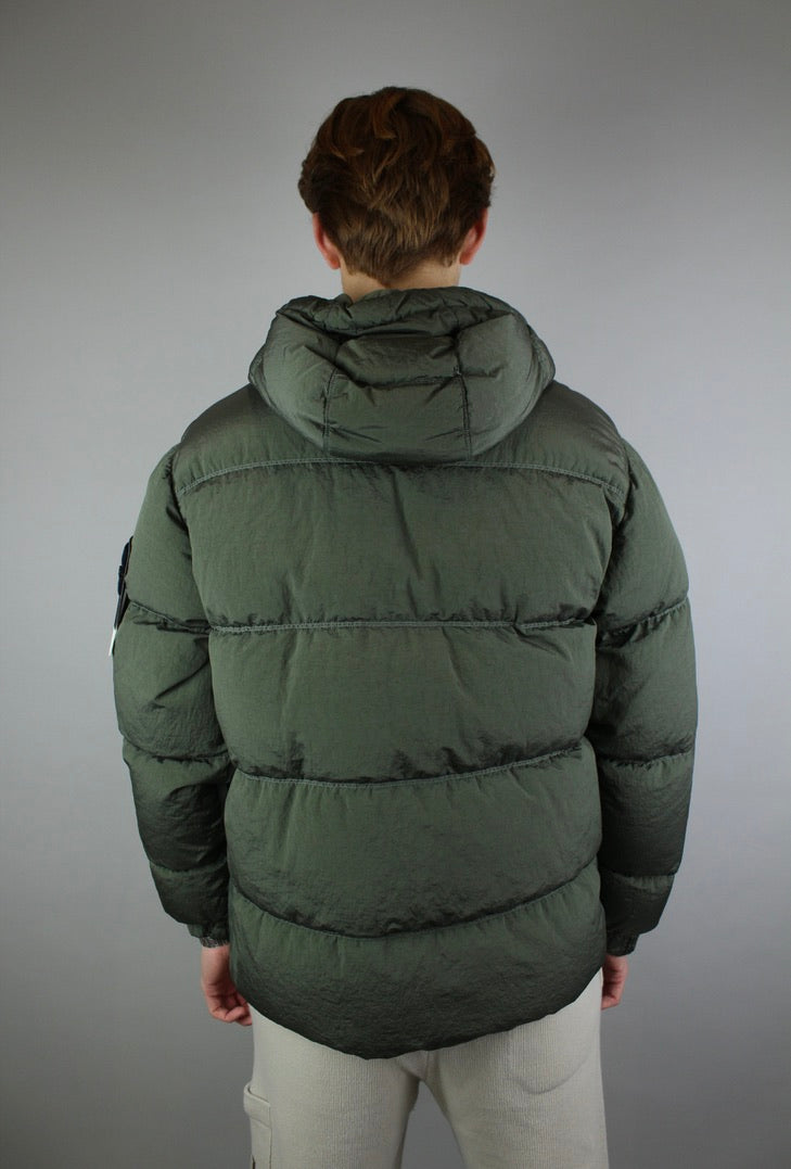 Stone Island Nylon Metal Hooded Down Jacket 'Green'