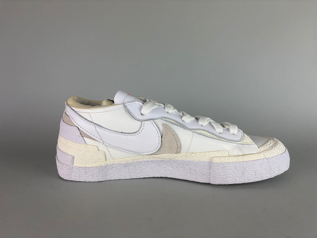 Sacai x Nike Blazer Low 'White Patent' - Size 42.5 (ARCHIVE)