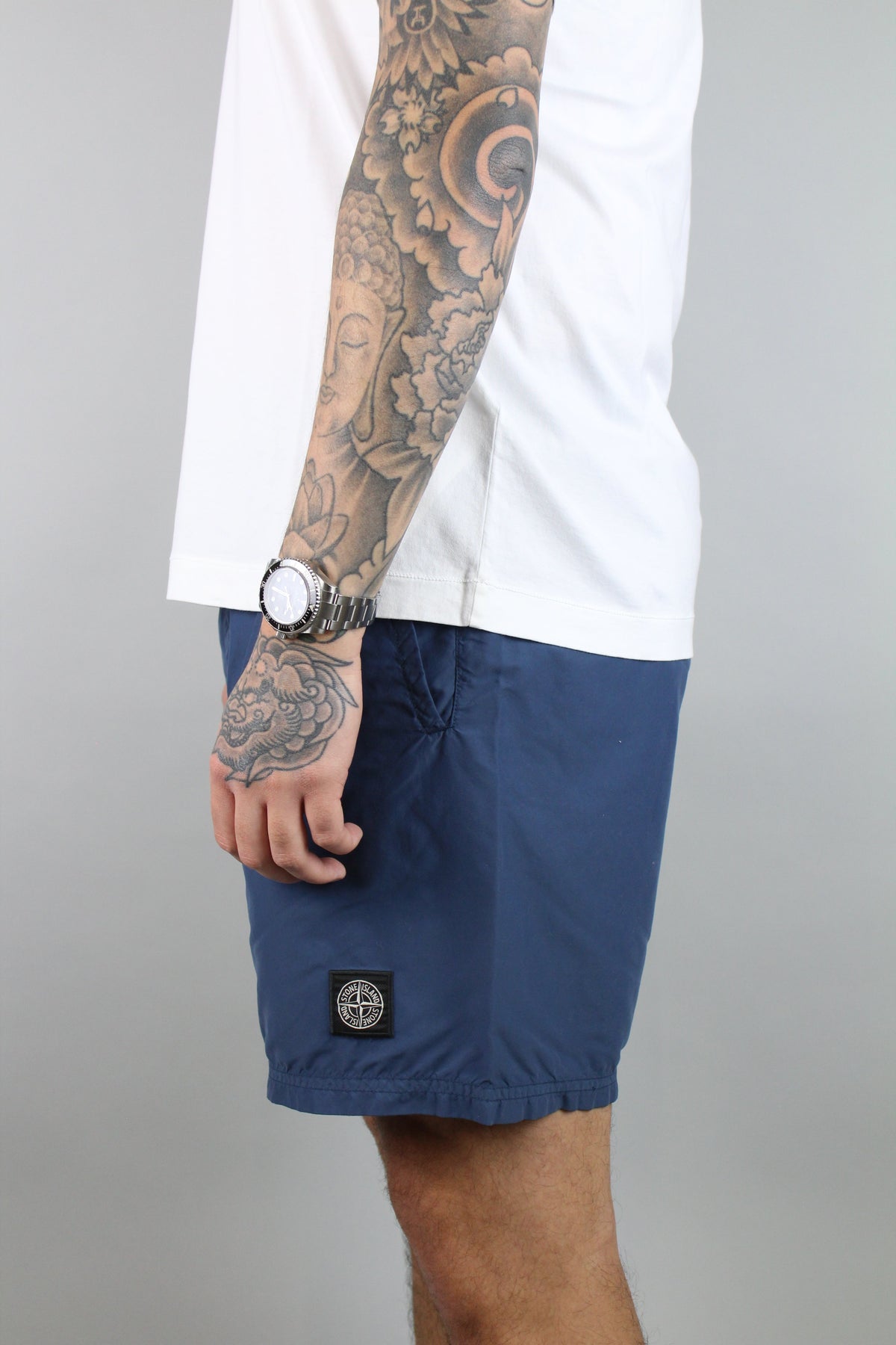 Stone Island Compass Logo Swim Shorts 'Navy Blue'
