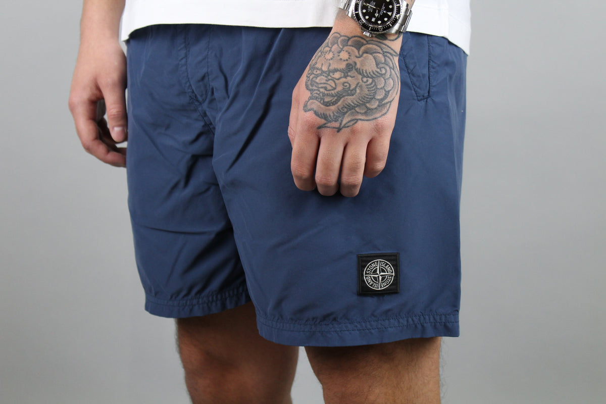 Stone Island Compass Logo Swim Shorts 'Navy Blue'