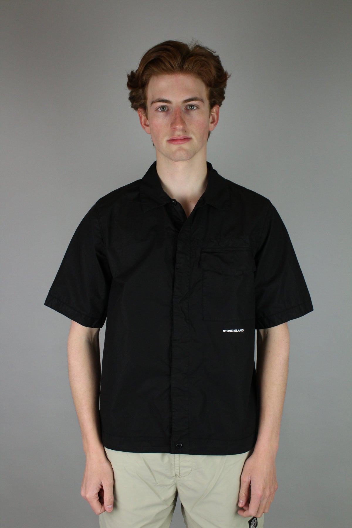 Stone Island Detailed Overshirt 'Black'