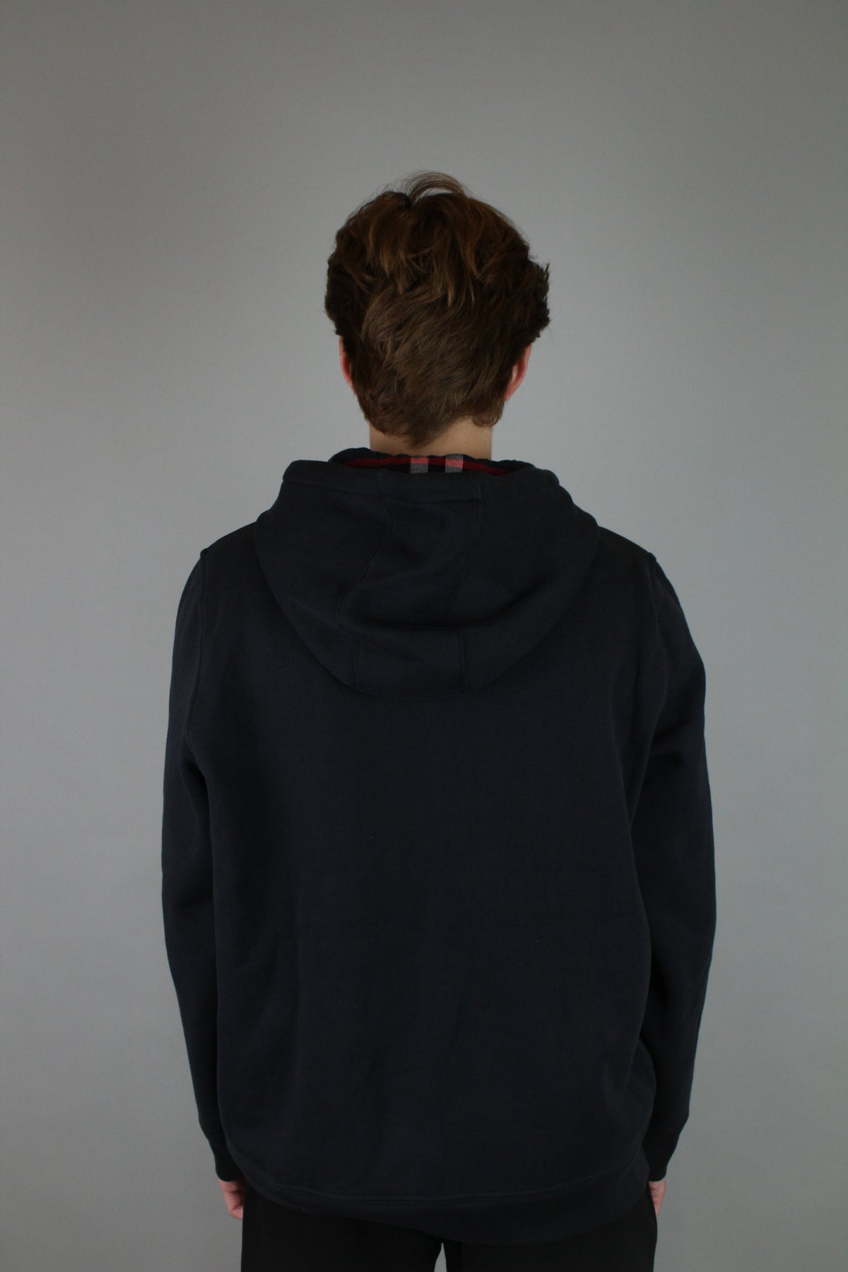 Burberry Letter Graphic Cotton Blend Zip Hoodie 'Navy' - Size XXL (ARCHIVE)
