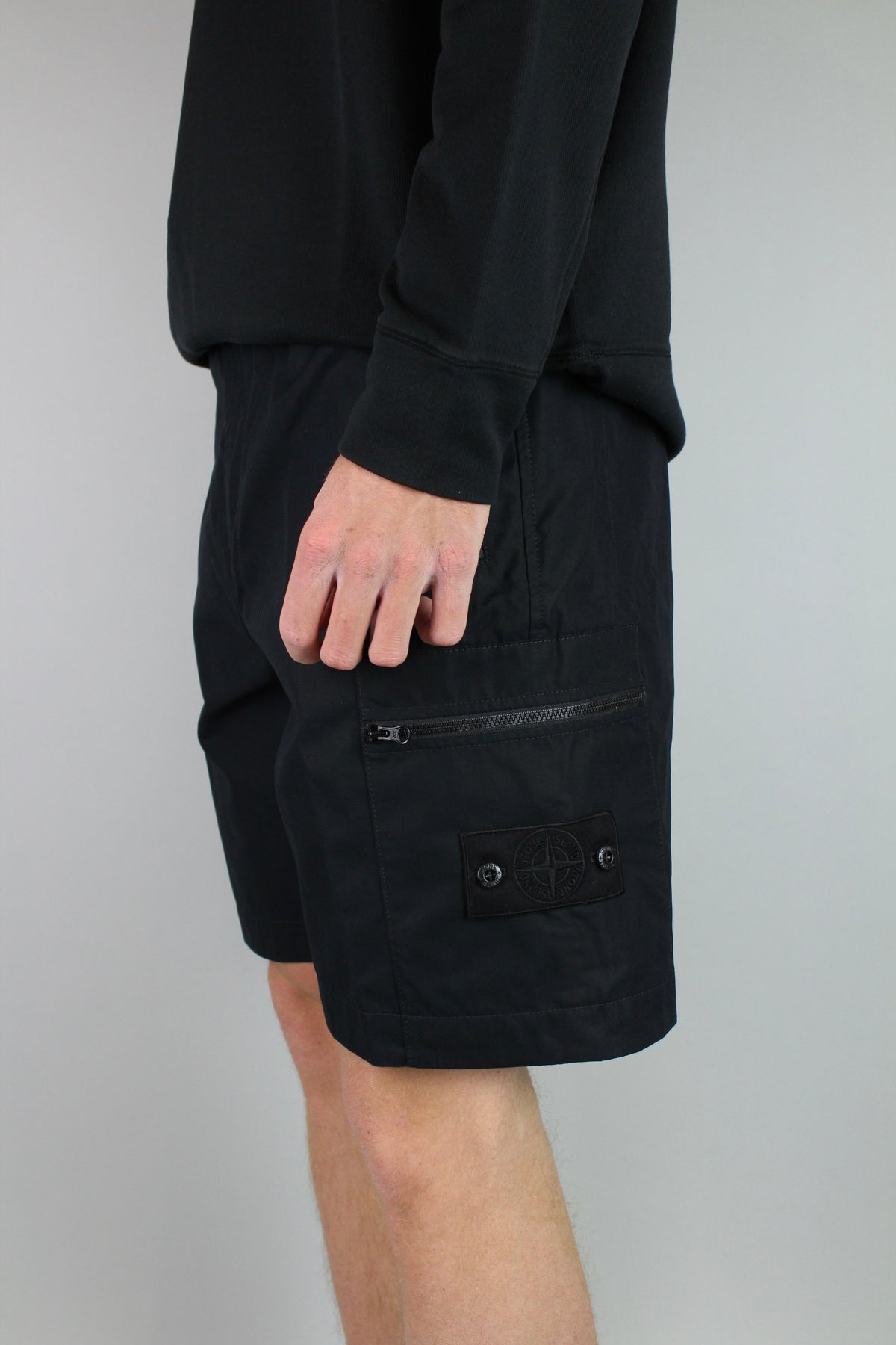 Stone Island Weatherproof Comfort Shorts Ghost (Black)