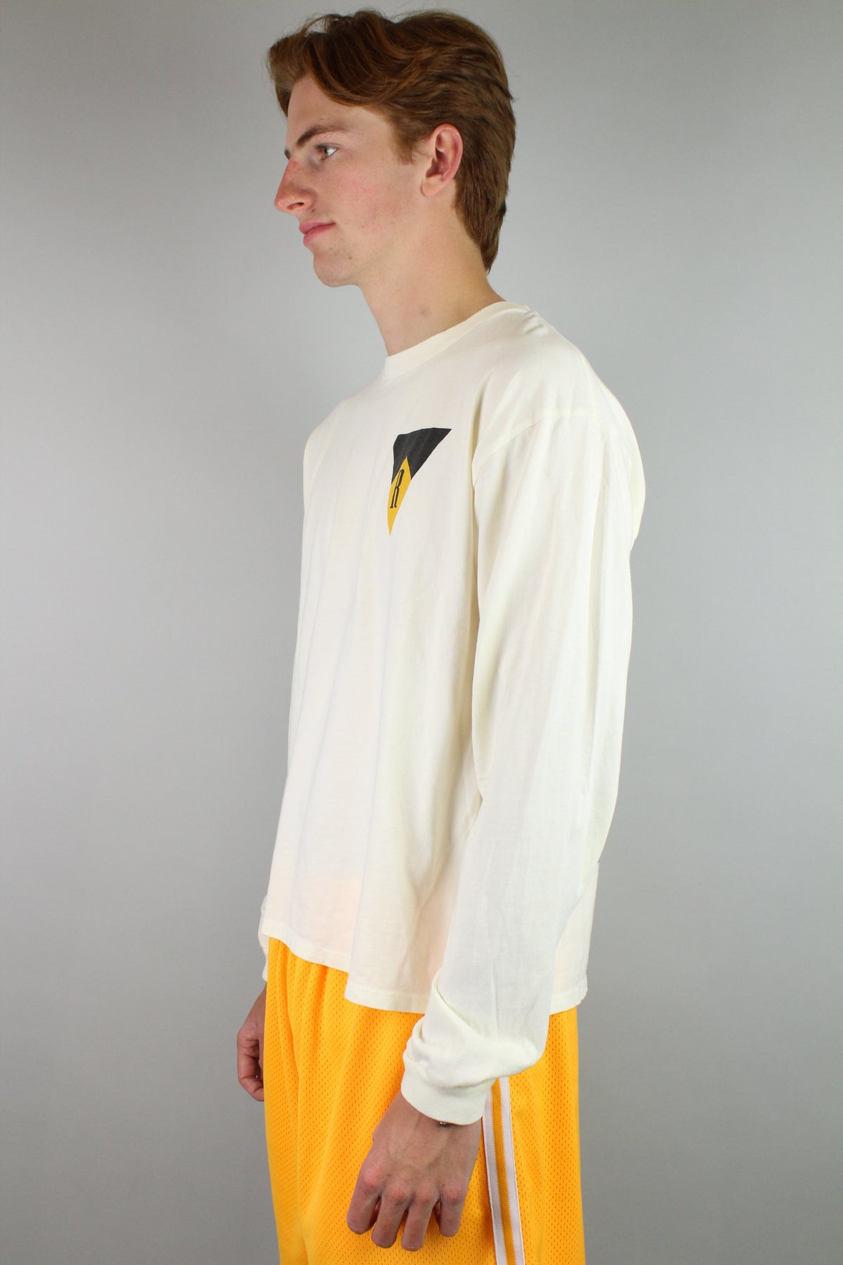 Rhude Blood And Mud Long Sleeve Tee 'White'