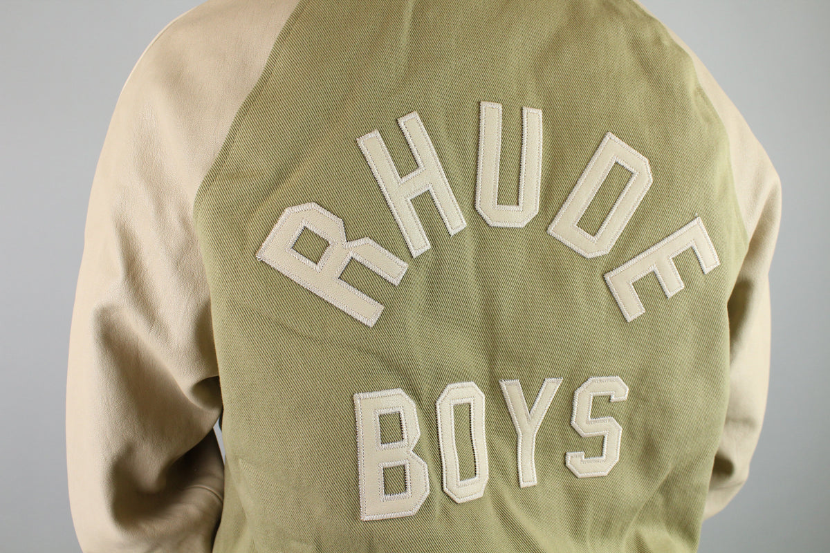 Rhude Twill 'Rhude Boys' Bomber Jacket 'Beige/Green'