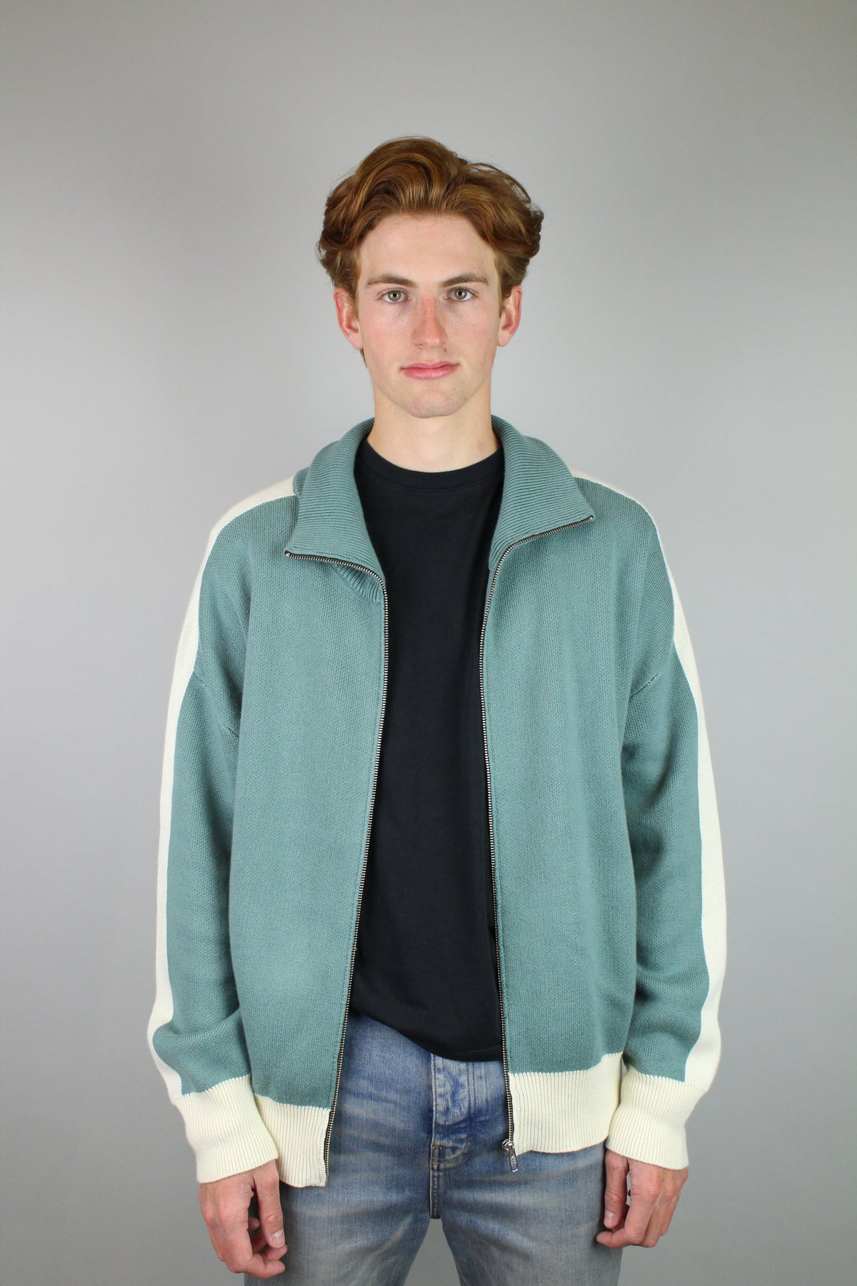 Rhude Zip-Up Track Jacket 'Ivory/Sage'