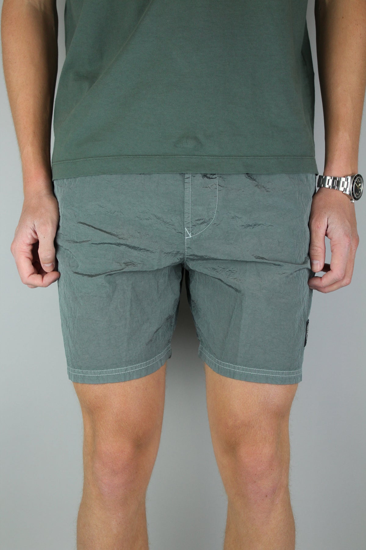 Stone Island Nylon Swim Short 'Green Grey'