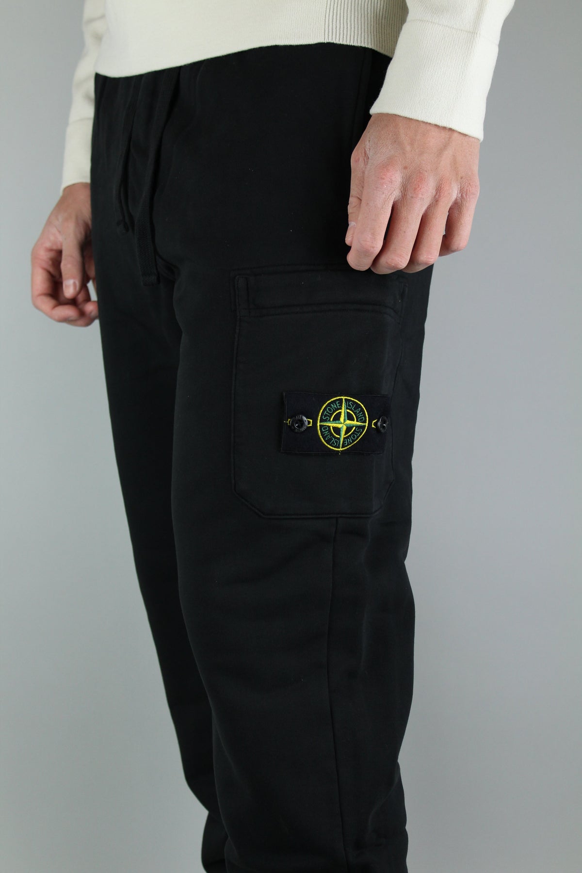 Stone Island Fleece Sweatpants 'Black'