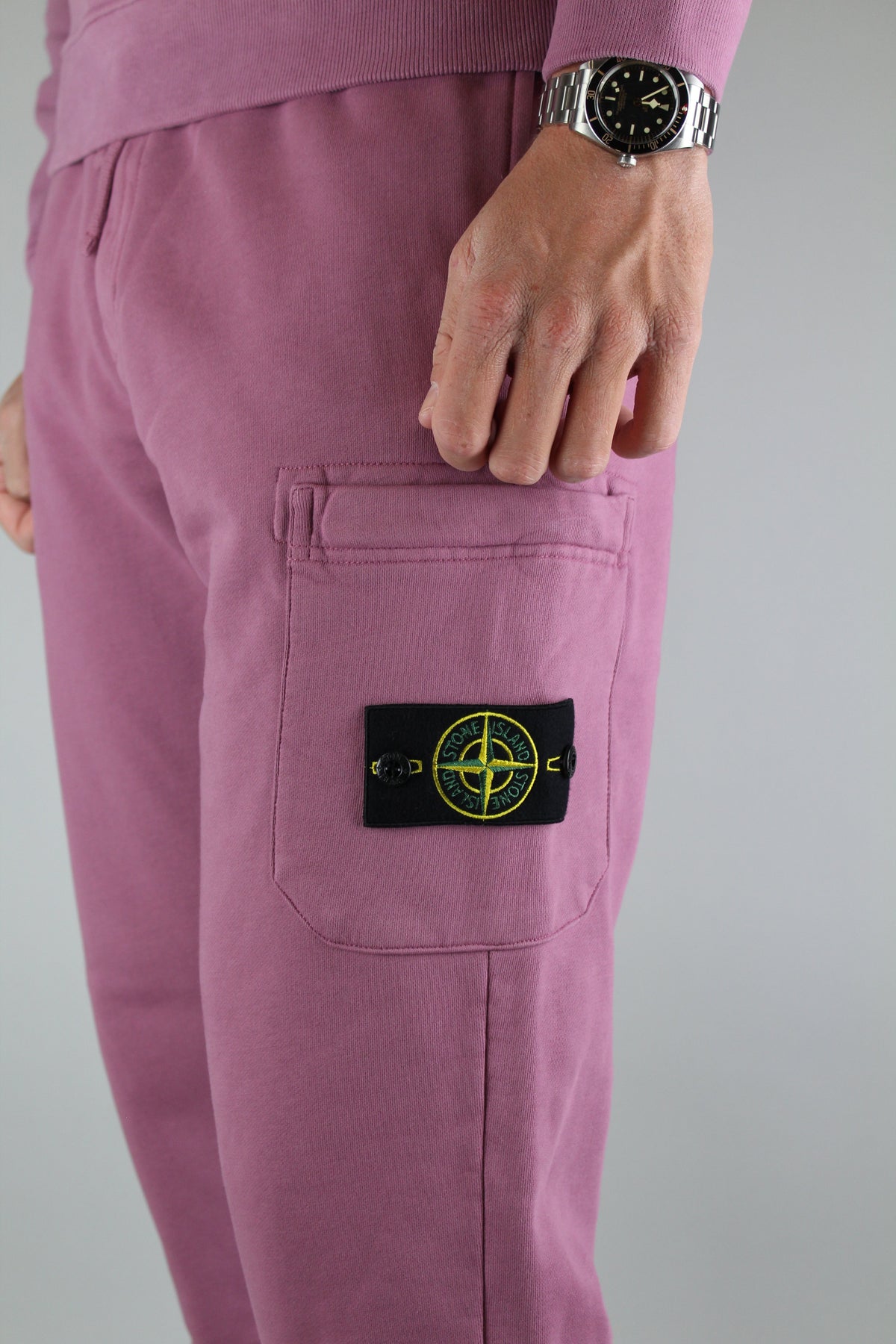 Stone Island Fleece Sweatpants 'Rose'