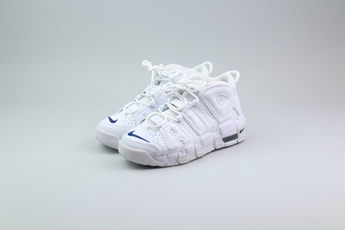 Nike Air More Uptempo GS 'White Midnight Navy - Size 38.5 (ARCHIVE)