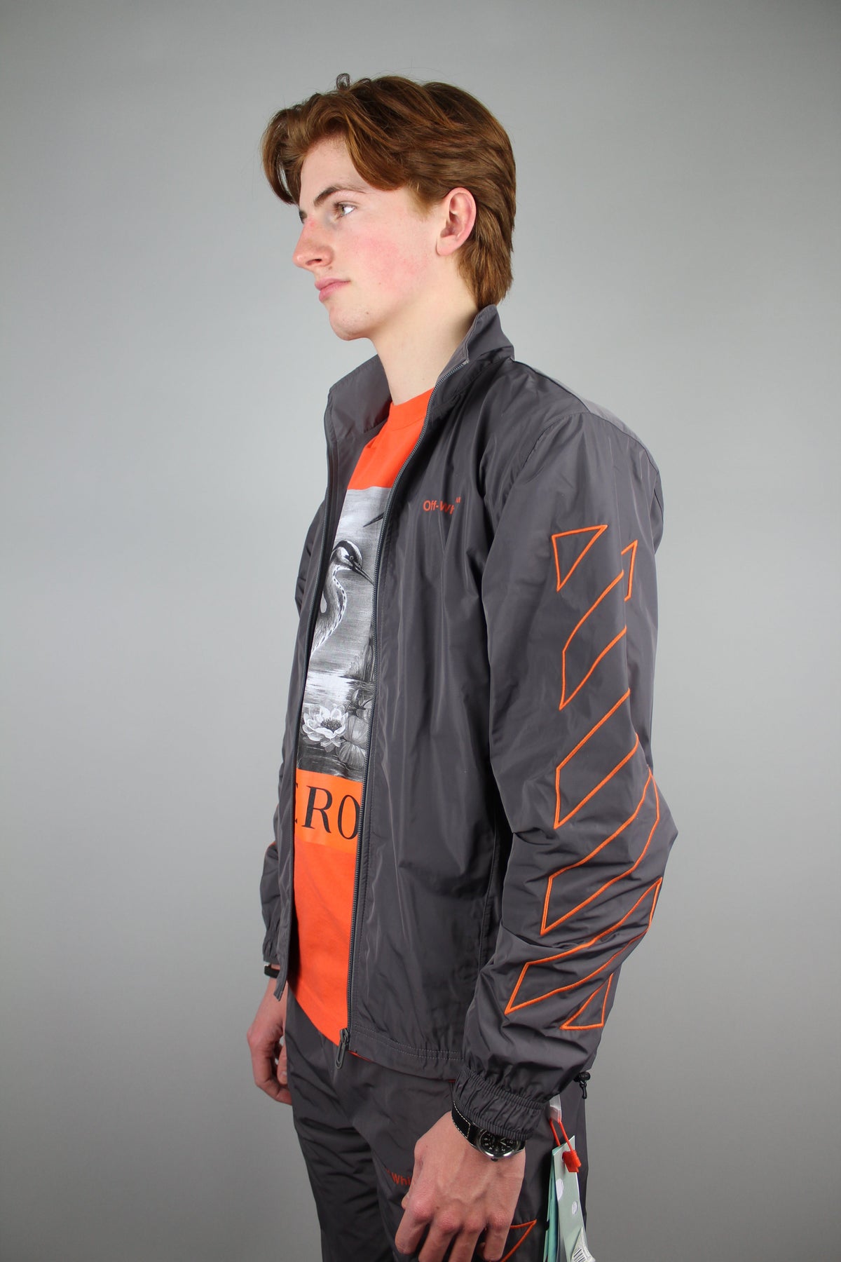 Off-White Diagonal Outline Track Jacket