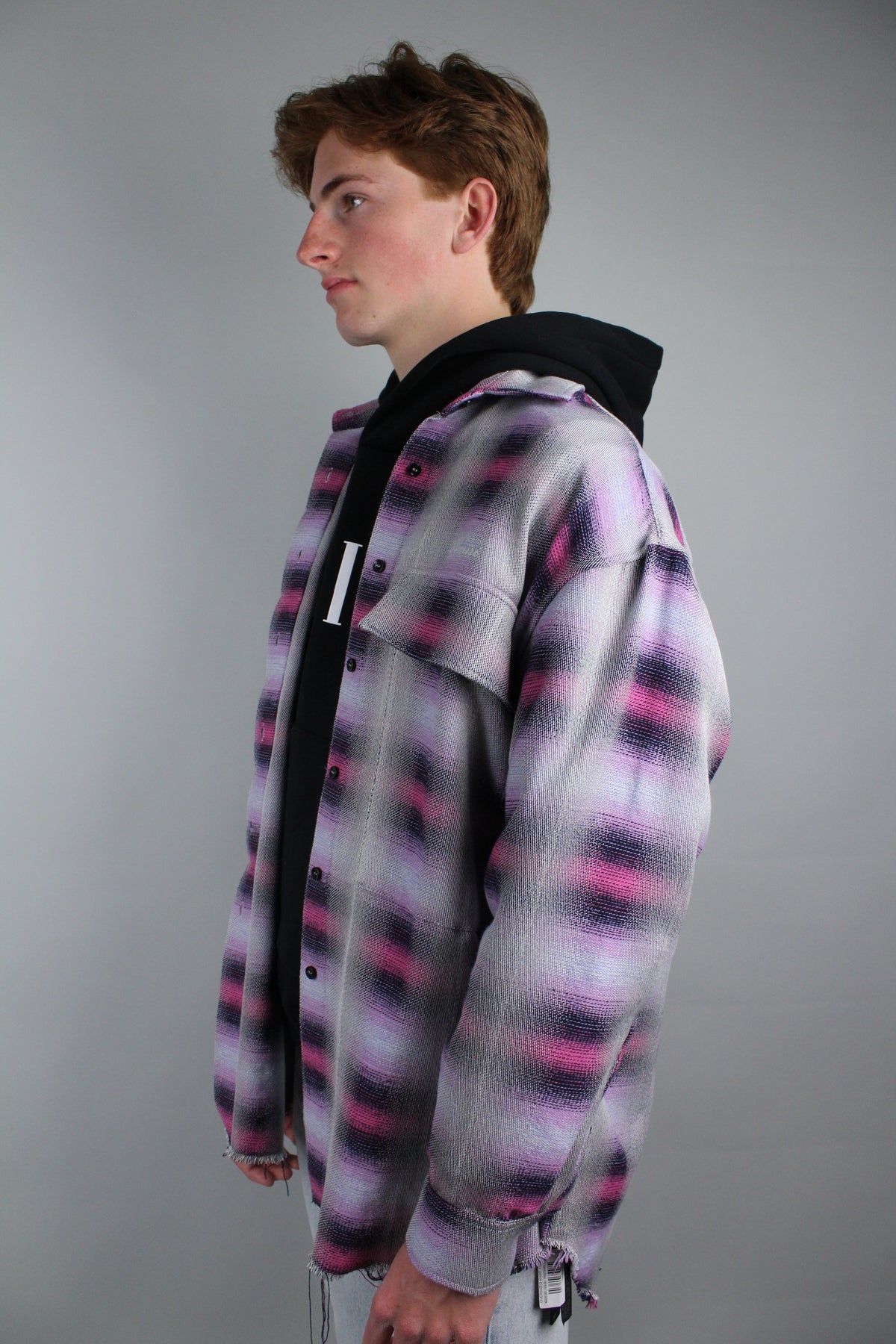 Amiri Oversized Flannel (Purple/Pink)