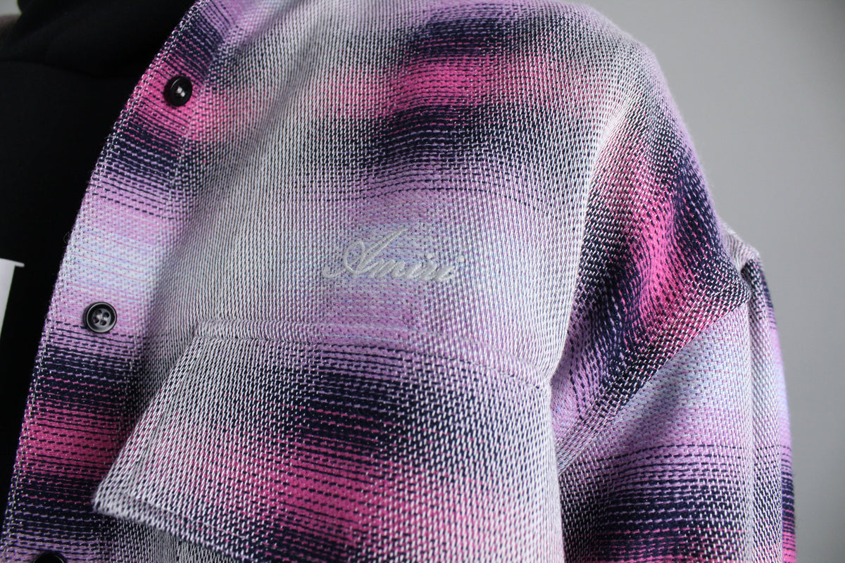 Amiri Oversized Flannel (Purple/Pink)