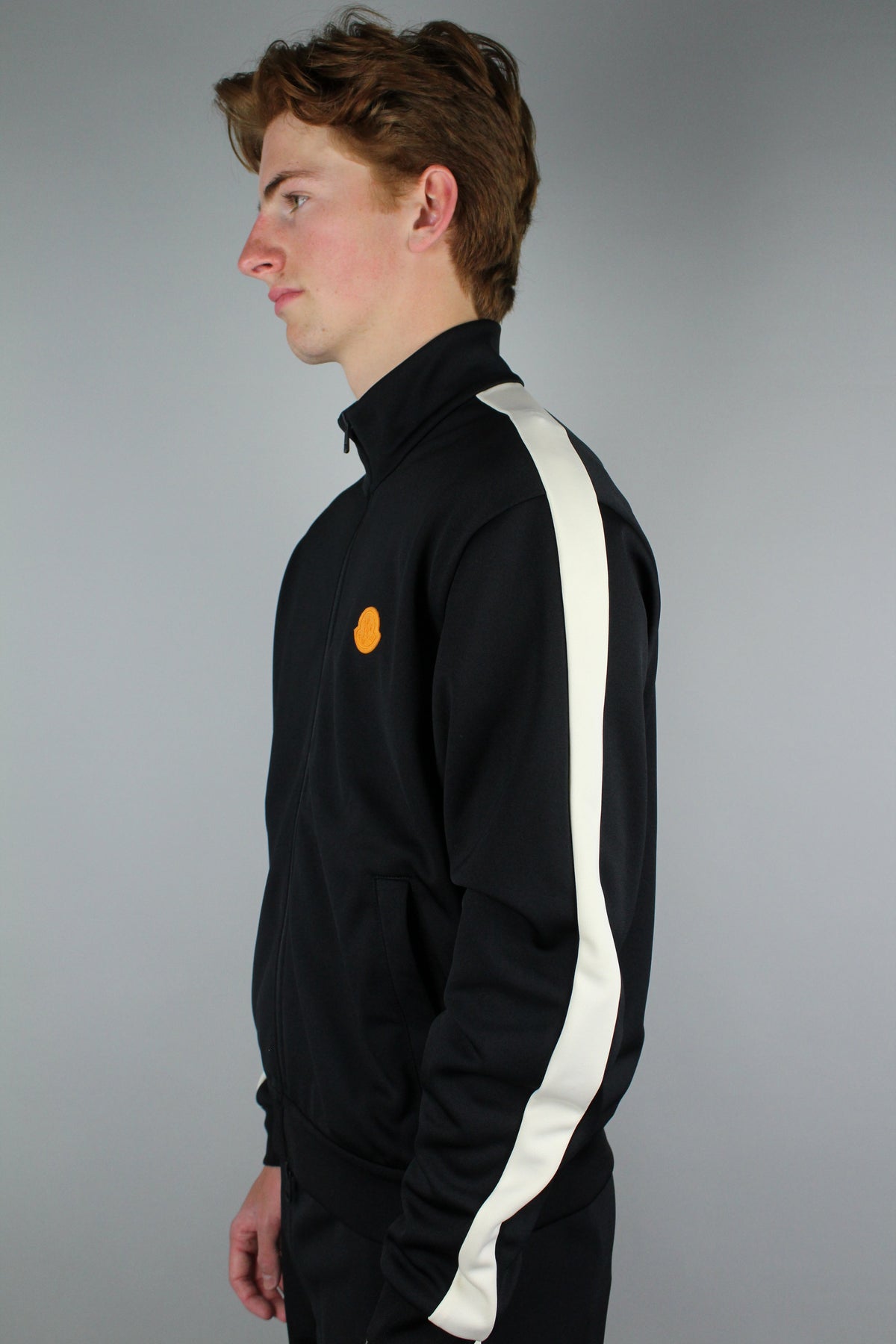Moncler Zip Up Cardigan (Black)