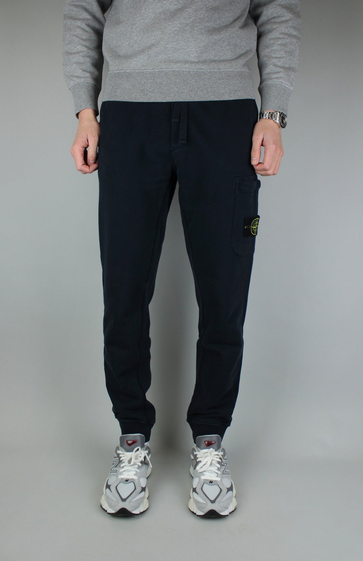 Stone Island Fleece Sweatpants 'Navy Blue'