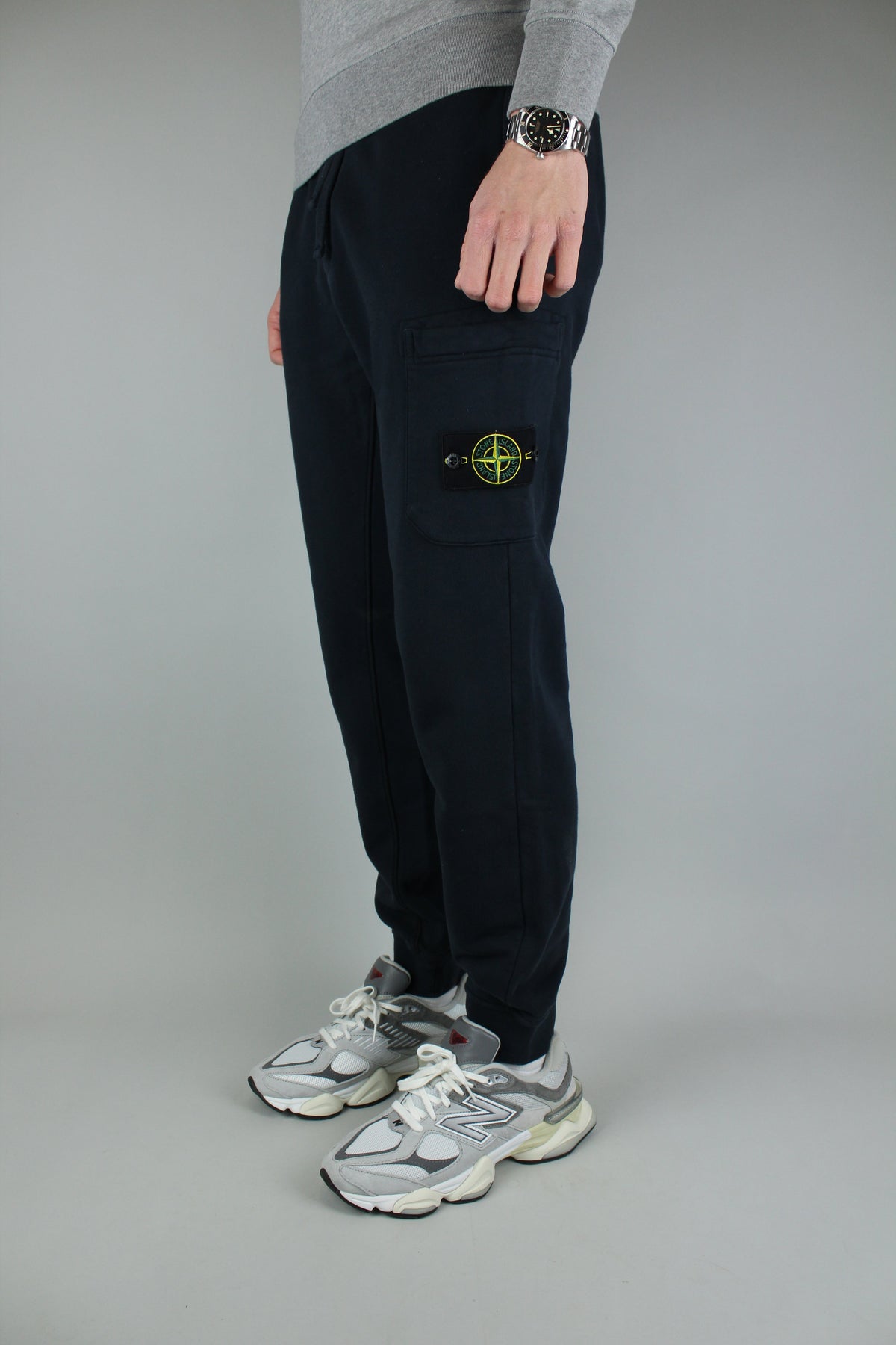 Stone Island Fleece Sweatpants 'Navy Blue'