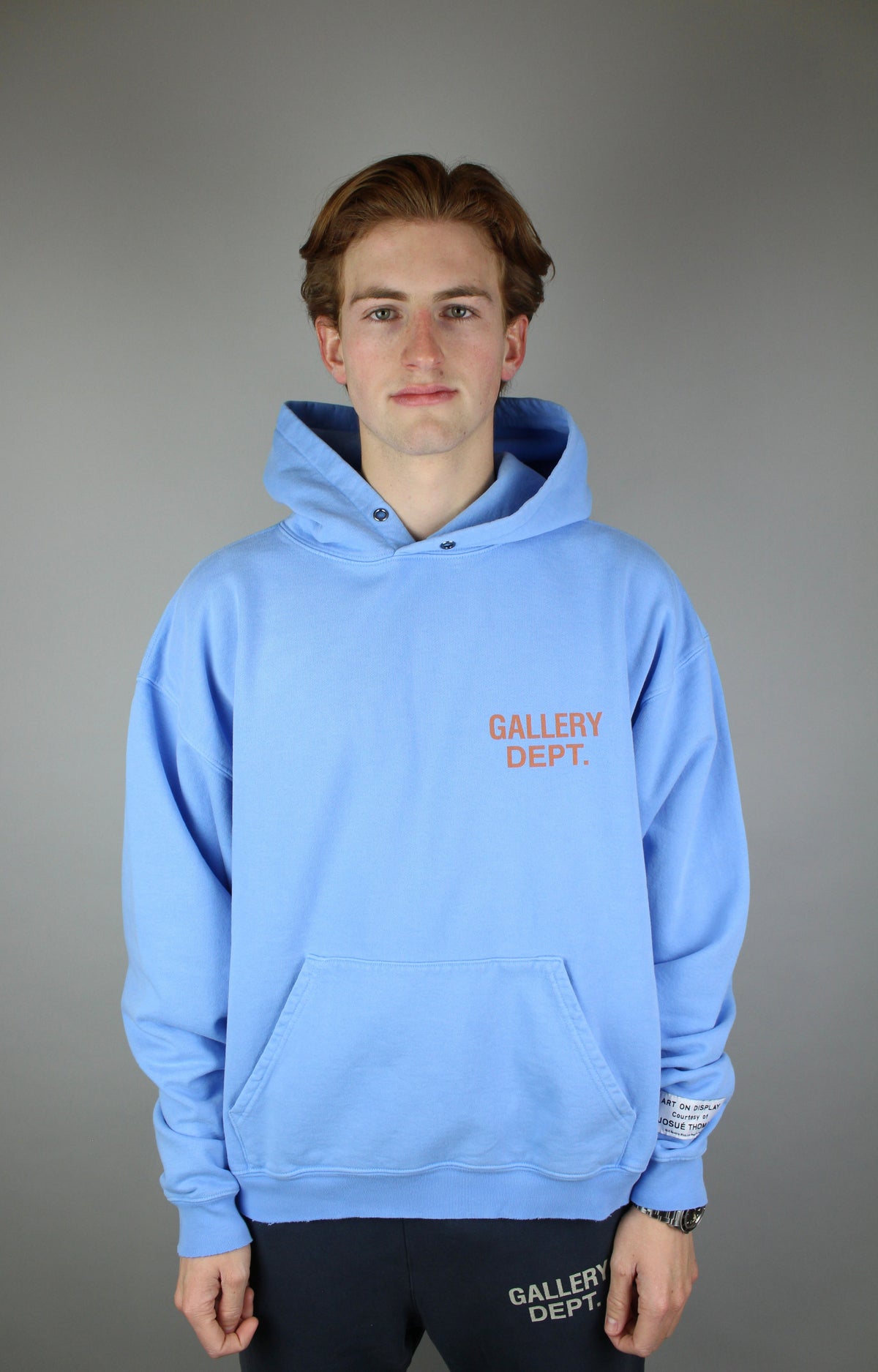 Gallery Dept. 90'S GD Logo Hoodie 'Baby Blue'