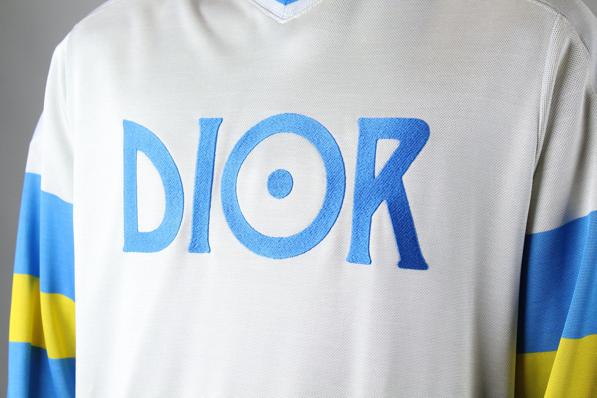 Christian Dior X Jack Kerouac 'Hockey Jersey' (White/Light Blue)