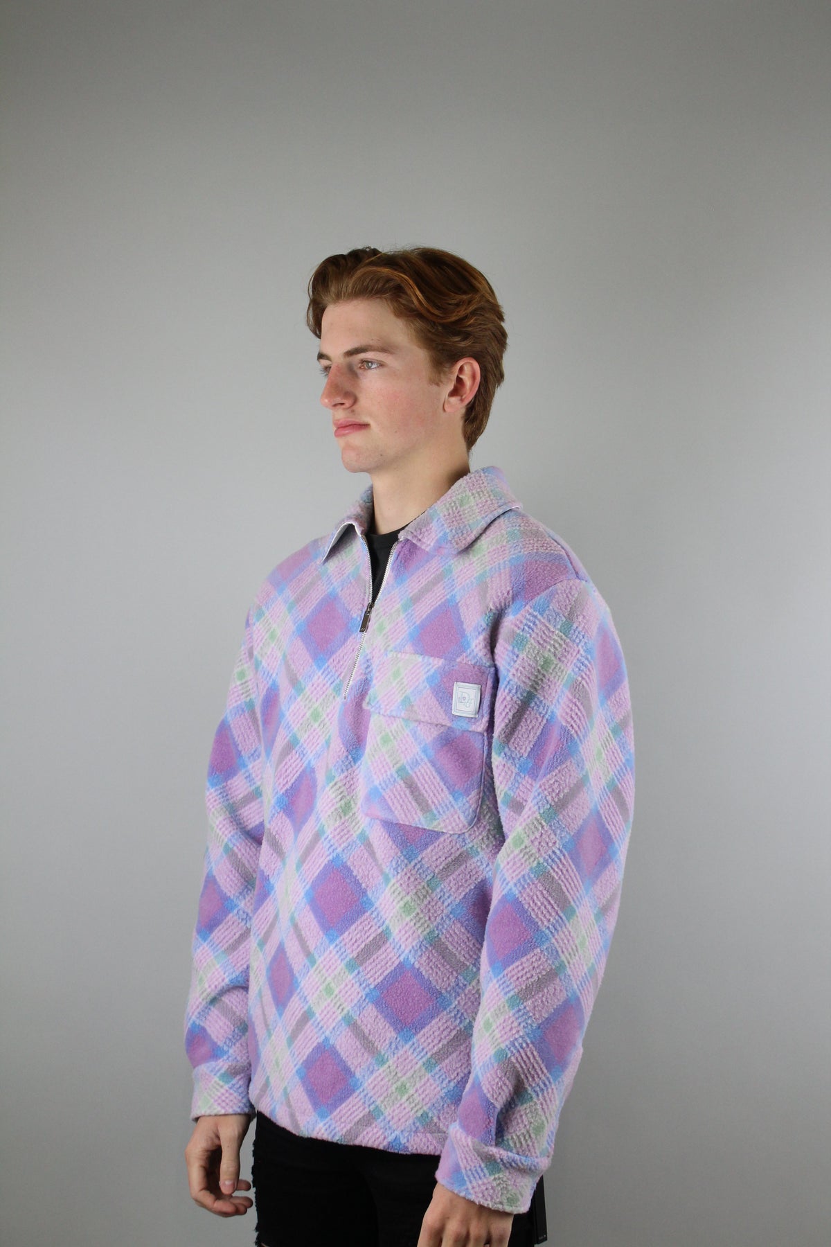 Christian Dior X ERL 'Tartan Zip Sweatshirt' (Purple)