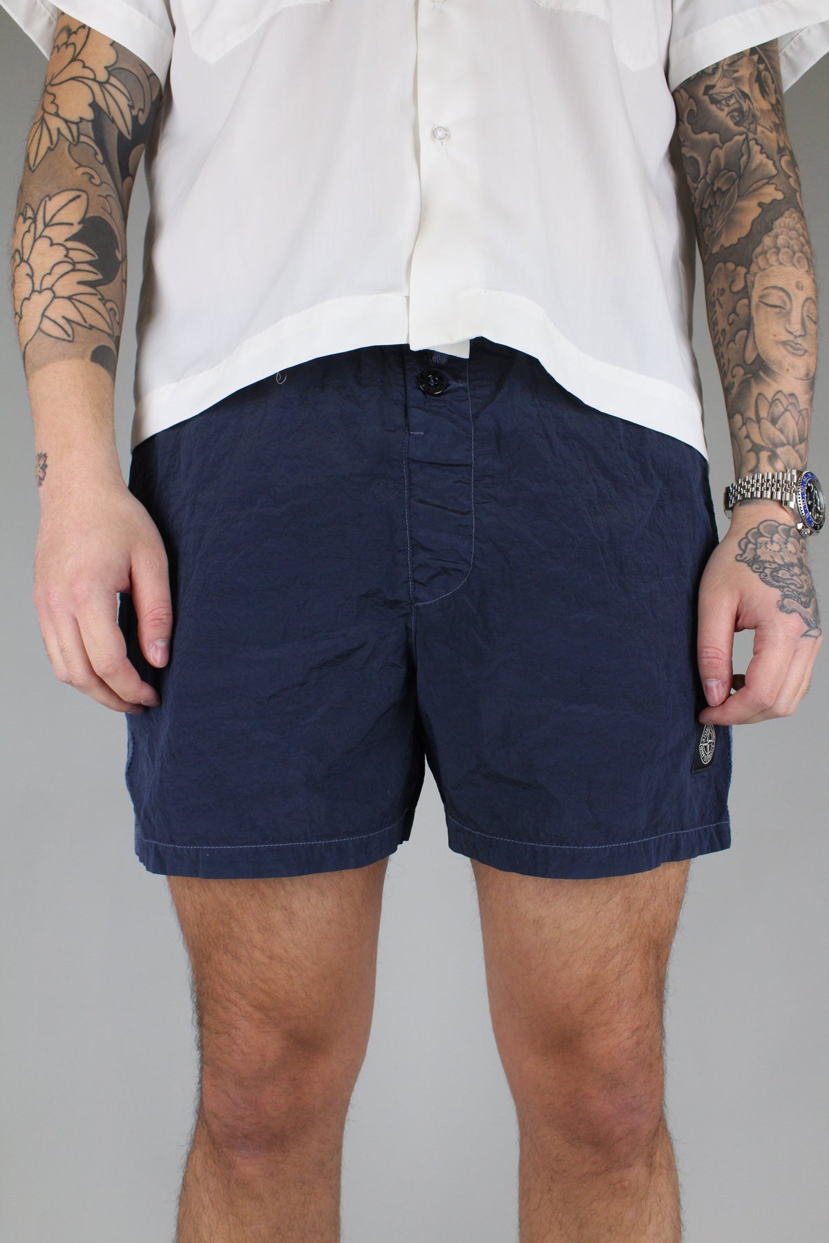 Stone Island Compass Logo Swim Shorts 'Navy Blue'