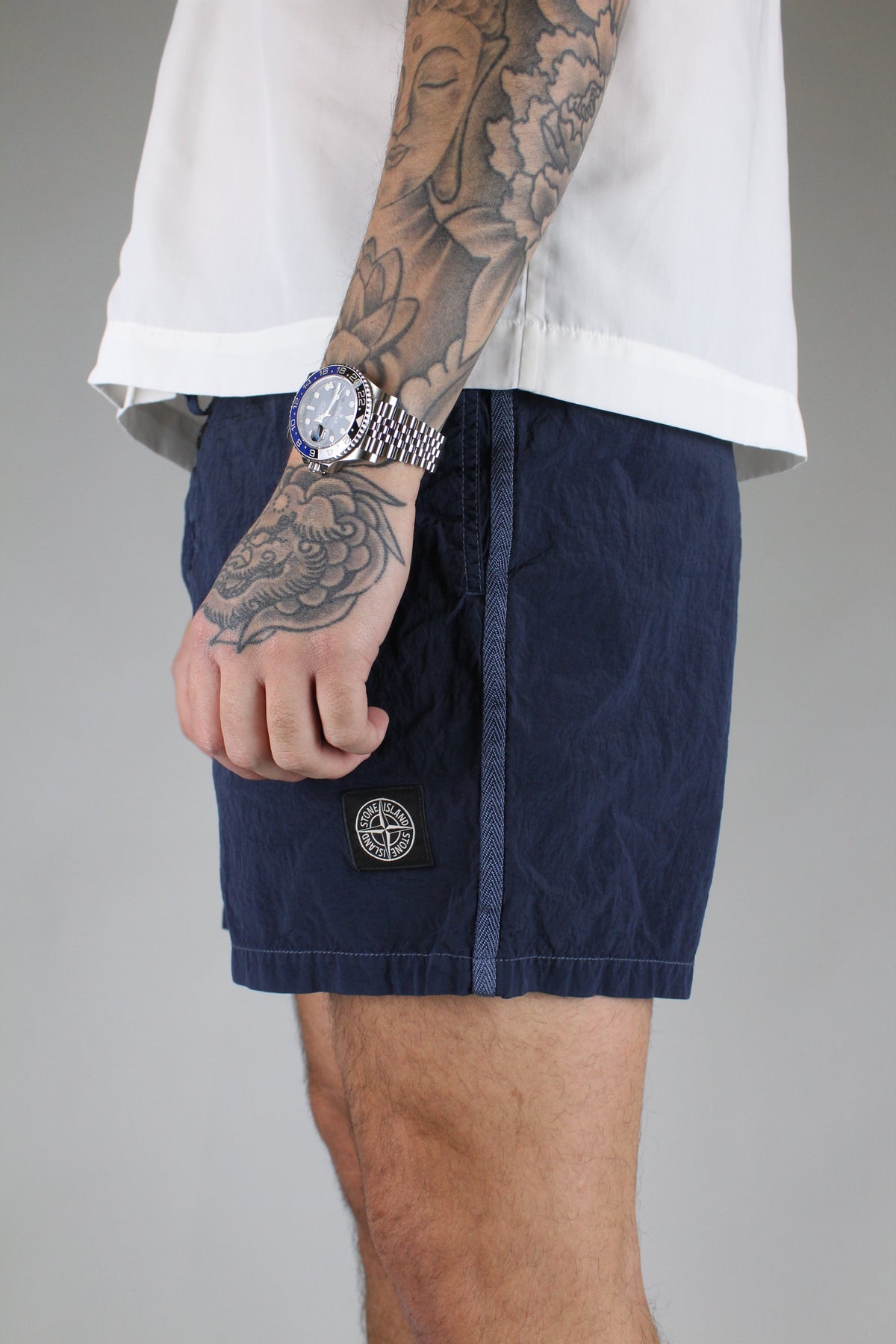 Stone Island Compass Logo Swim Shorts 'Navy Blue'