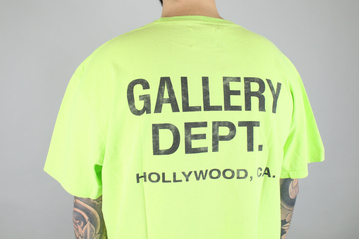 Gallery Dept. Souvenir Logo T-shirt (Lime)