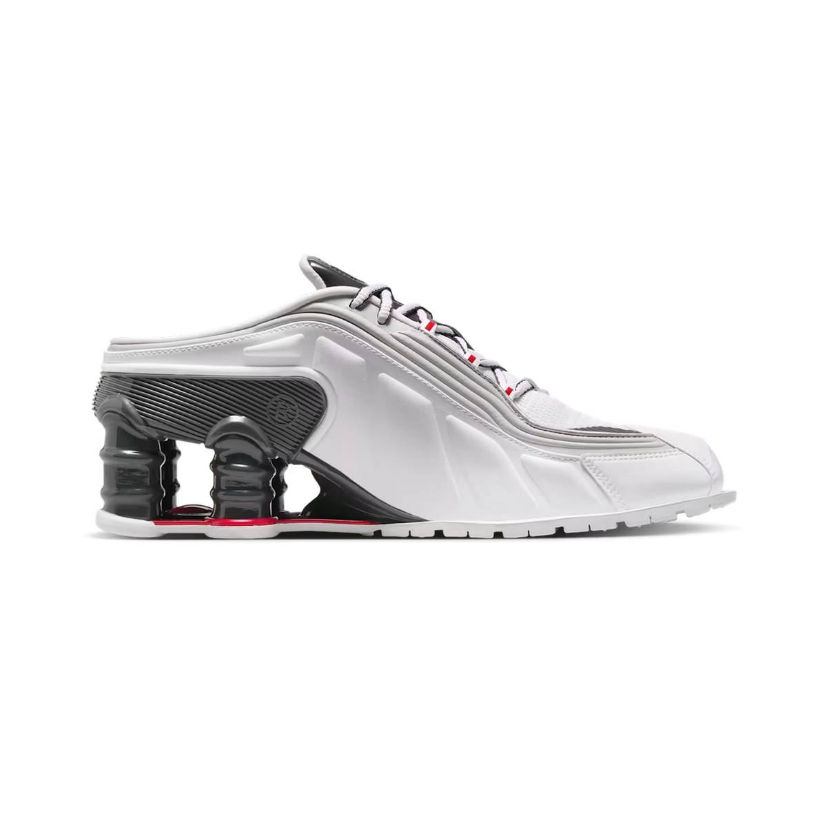 Nike Shox MR4 Mule Martine Rose Metallic 'Platinum Varsity Red' (W)
