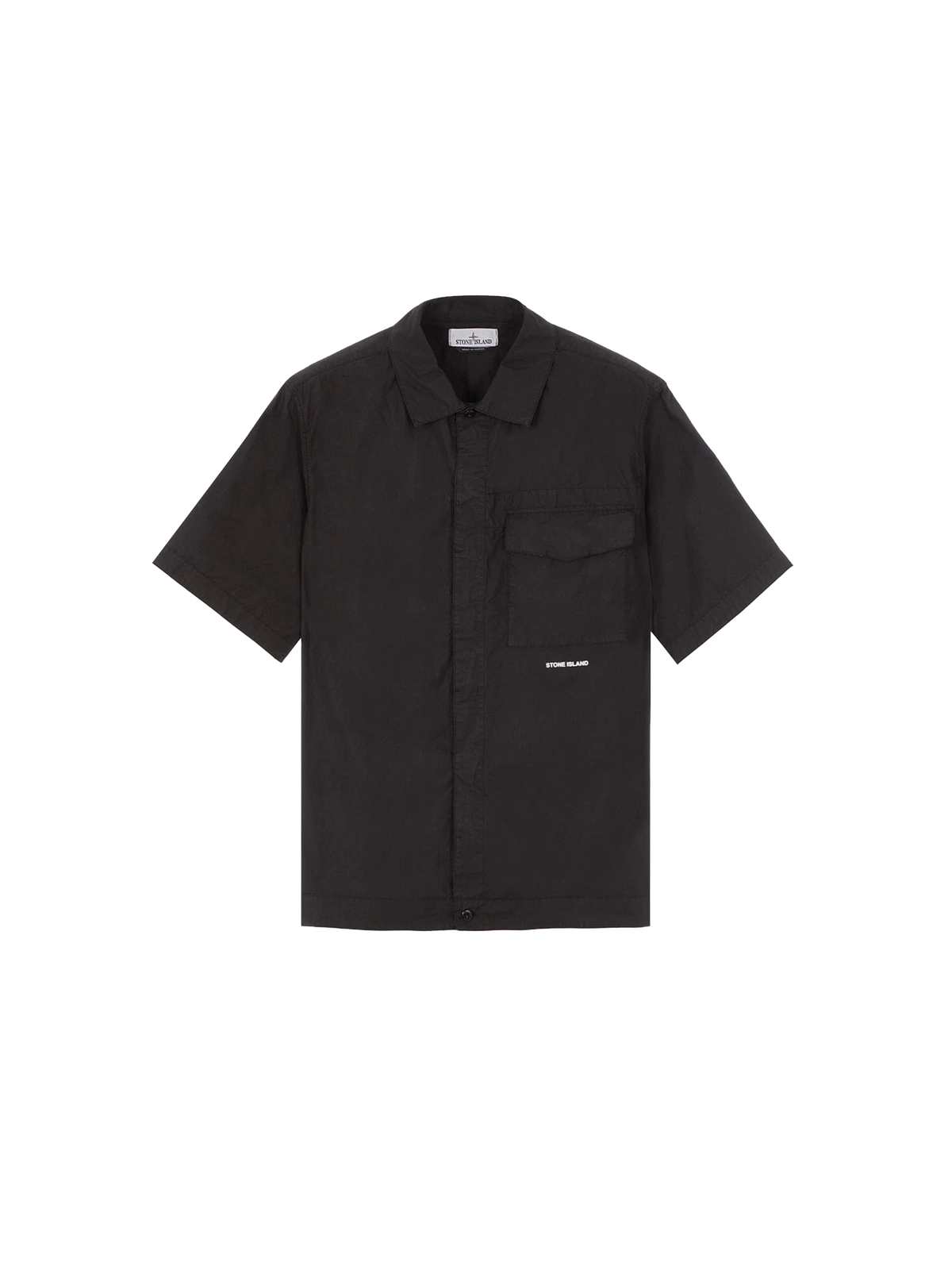 Stone Island Detailed Overshirt 'Black'