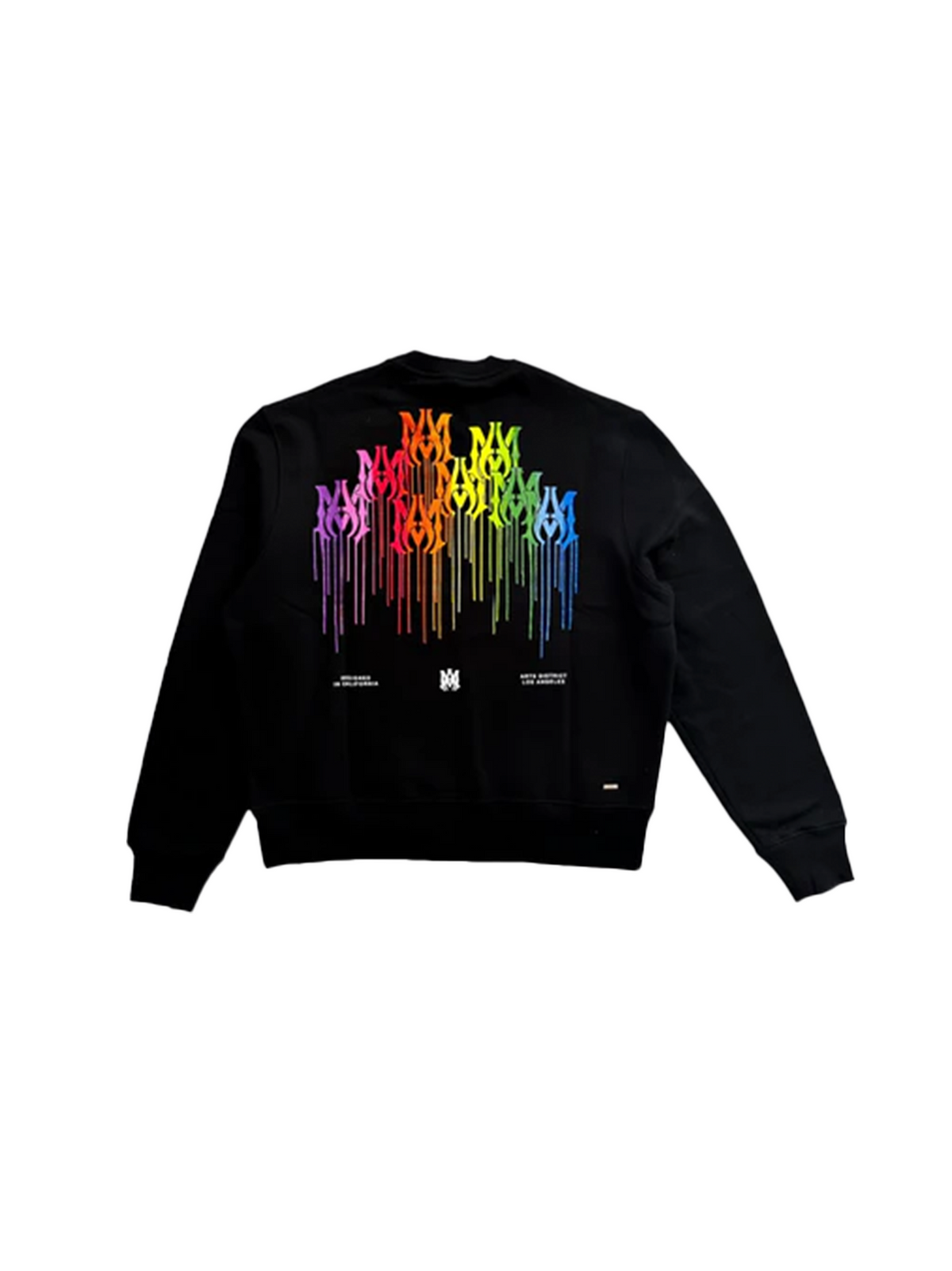 Amiri MA Drip Collage Crewneck 'Black'