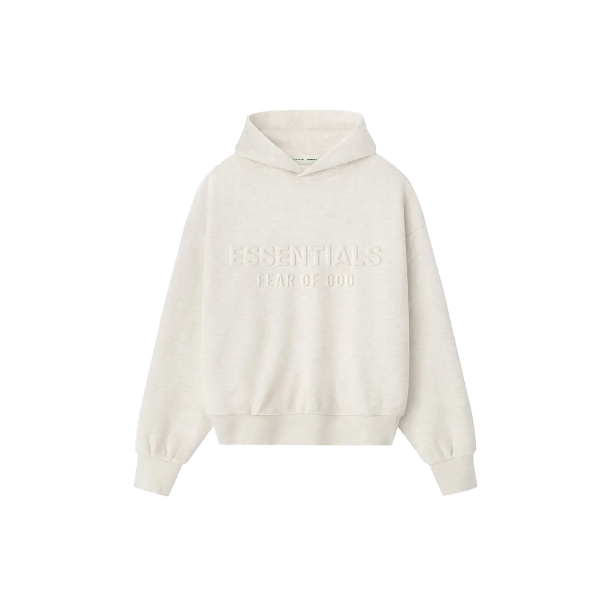 Fear of God Essentials Embossed Classic Hoodie 'Oatmeal Heather'