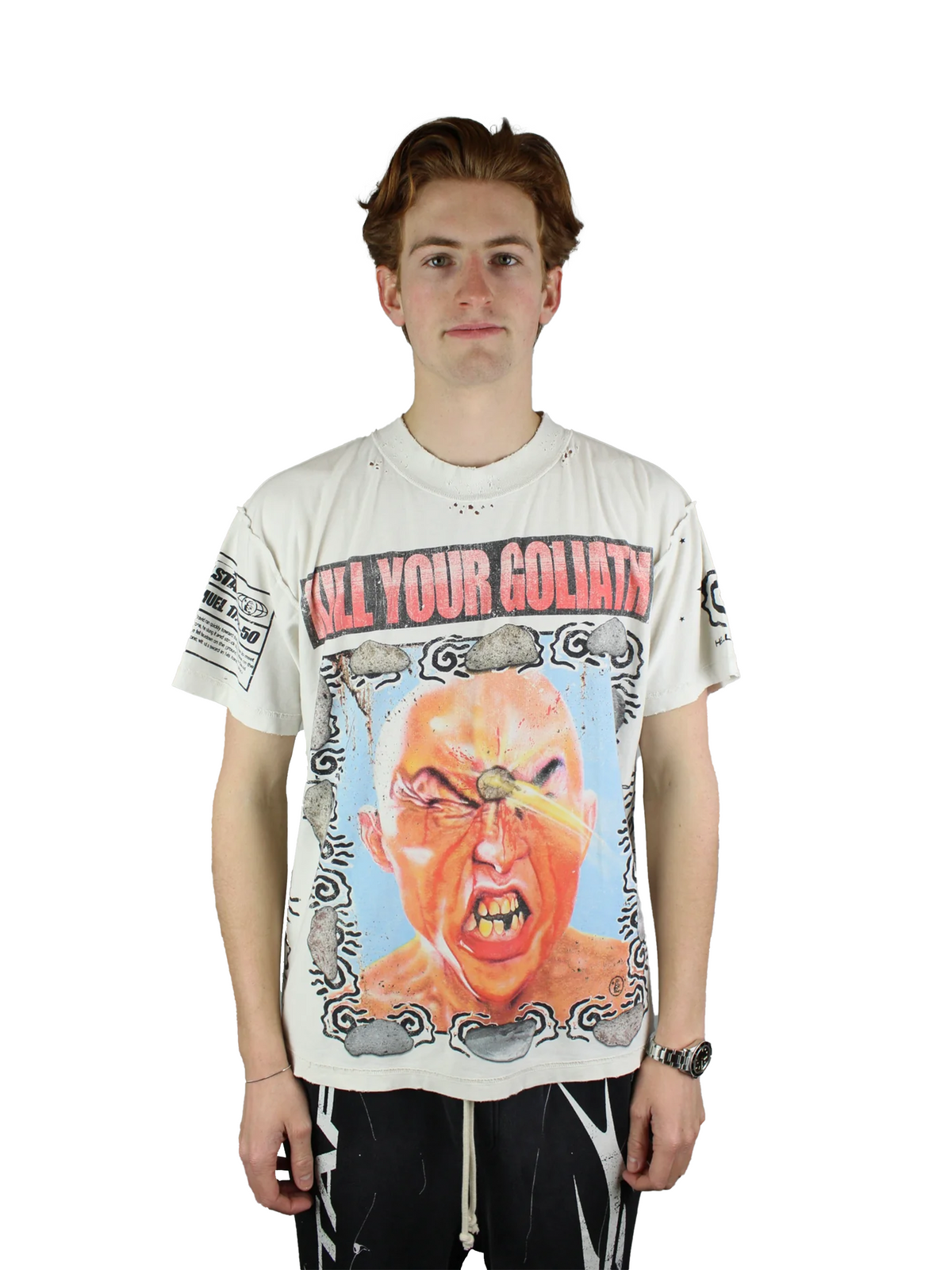 Hellstar Kill Your Goliath T-shirt 'White'