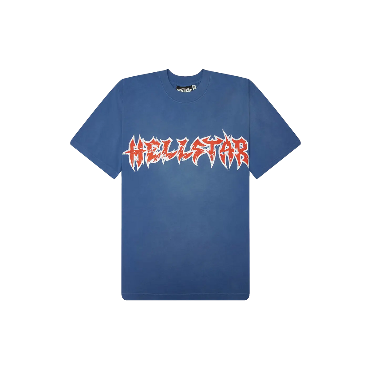 Hellstar Metal Logo Tee 'Blue'