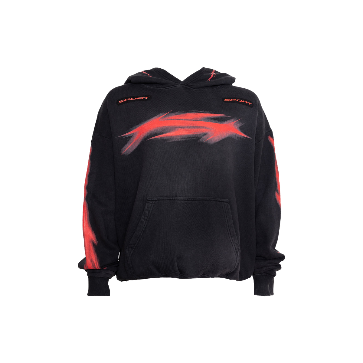 Hellstar Motion Blur Hoodie 'Black'