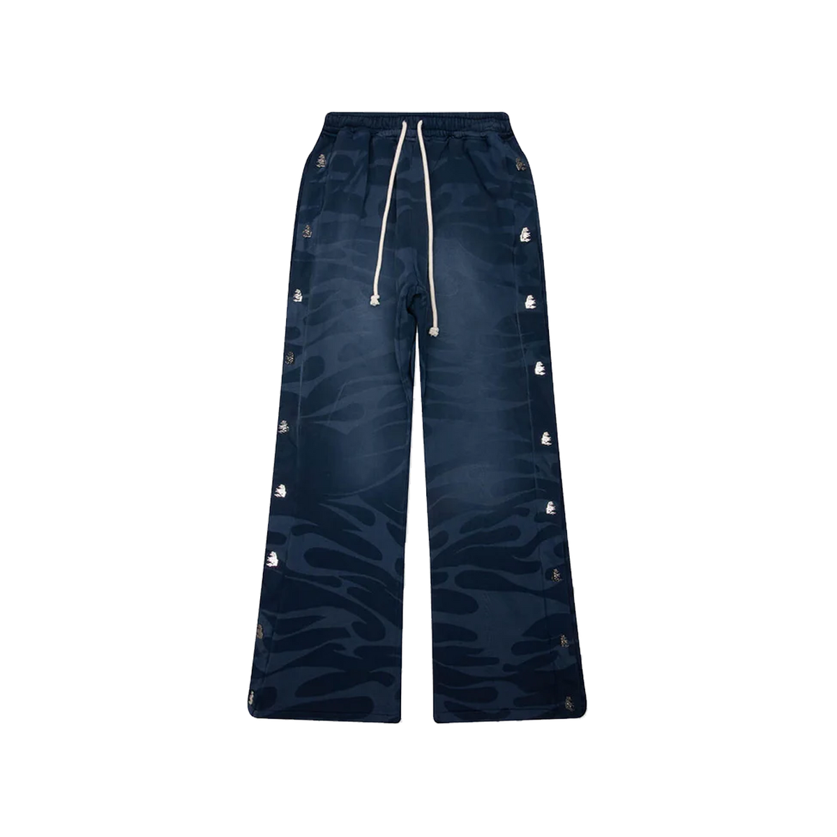 Hellstar SNAP Sweatpants W/ Flame 'Blue'
