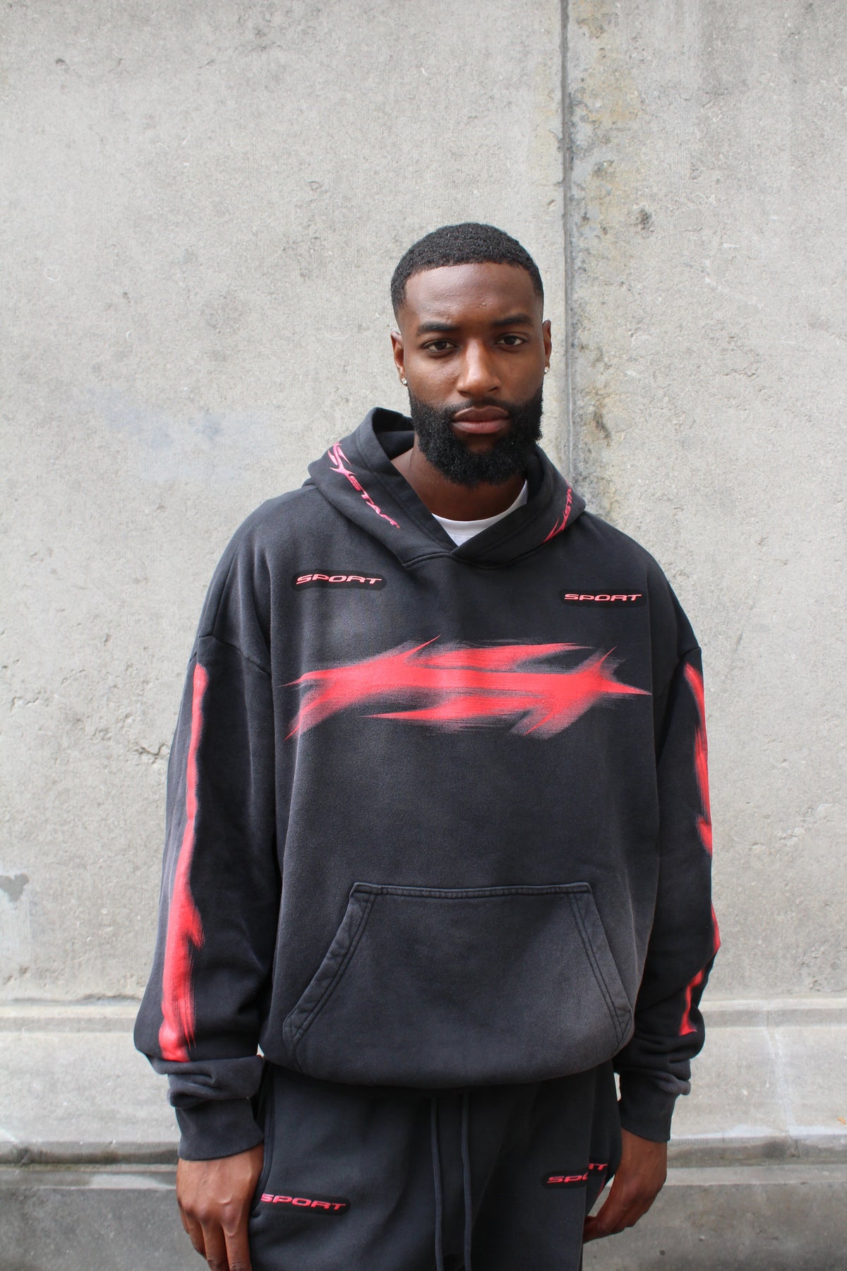 Hellstar Motion Blur Hoodie 'Black'