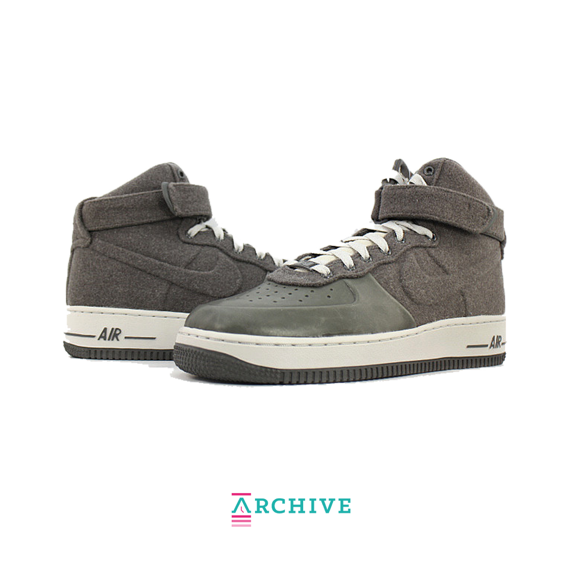 Nike Air Force 1 High VT Midnight Fog Wool' - Size 46 (ARCHIVE)