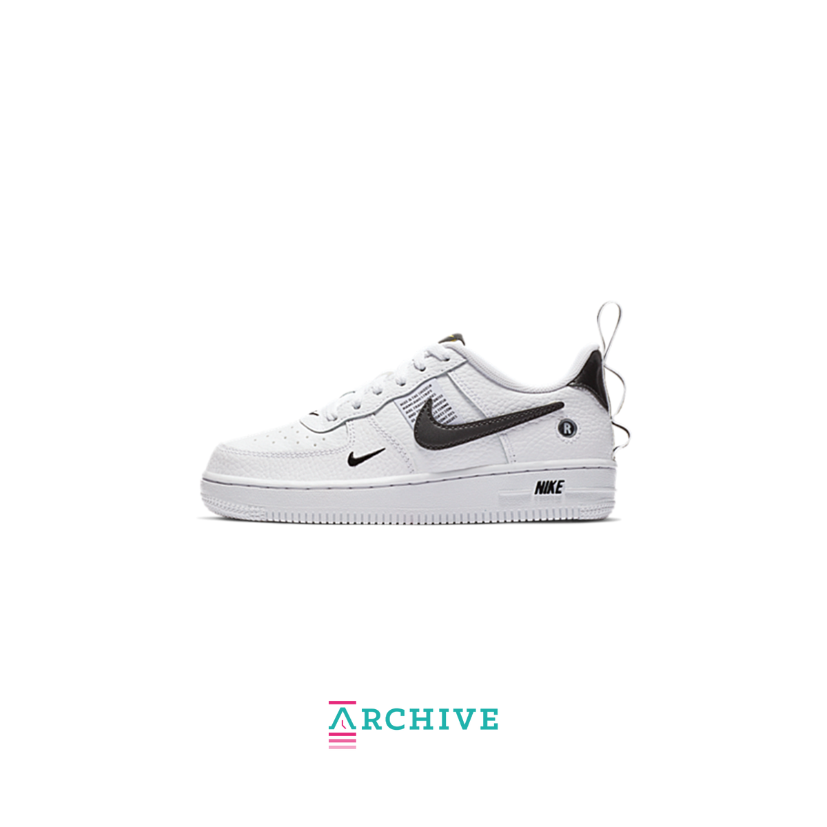 Nike Air Force 1 Low Utility White Black (PS) - Size 28.5 (ARCHIVE)