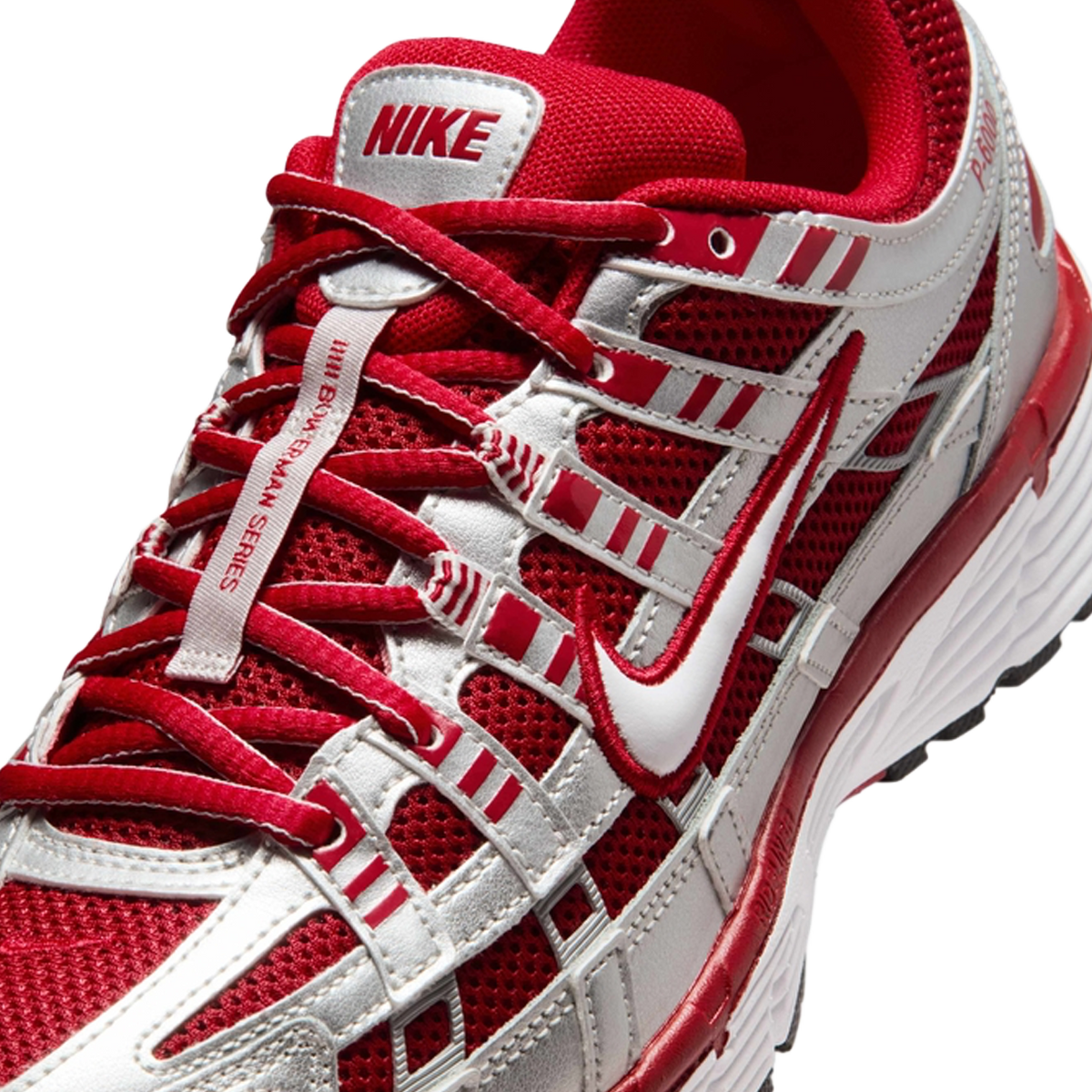 Nike P-6000 'Metallic Silver Gym Red' (W)