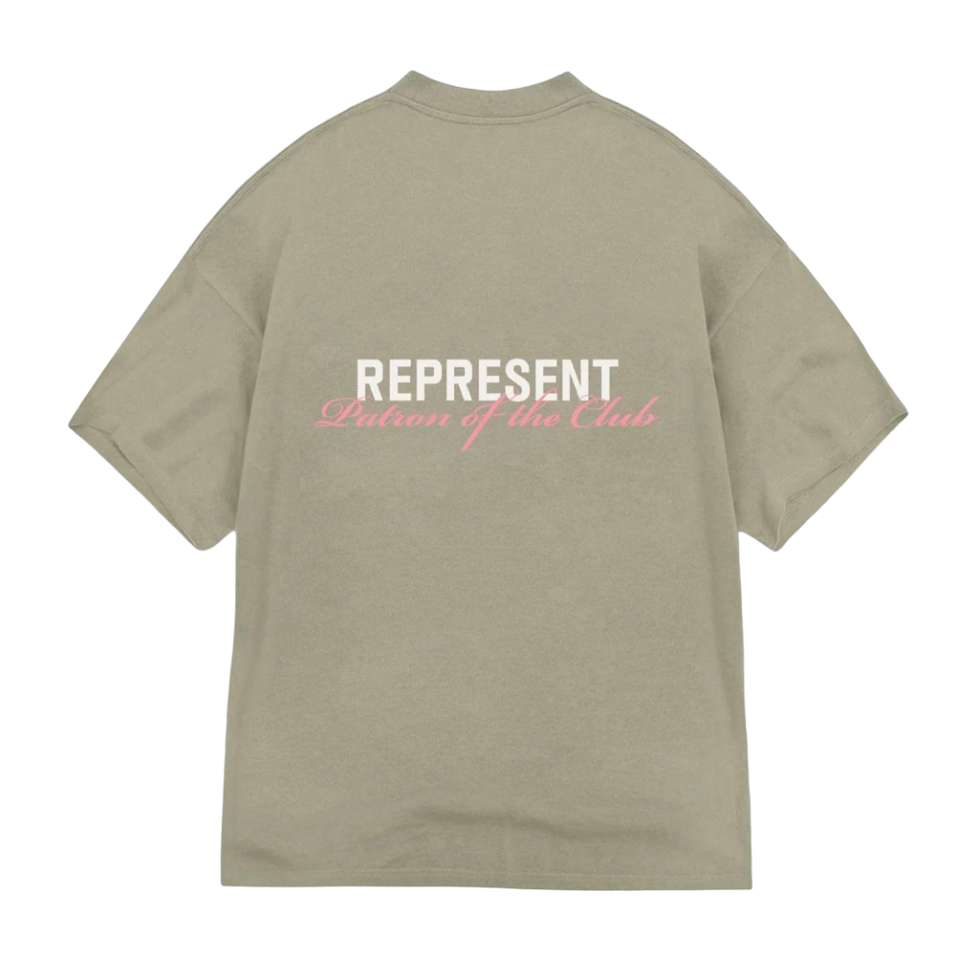 Represent Patron Of The Club Tee 'Olive' - Size M (ARCHIVE)