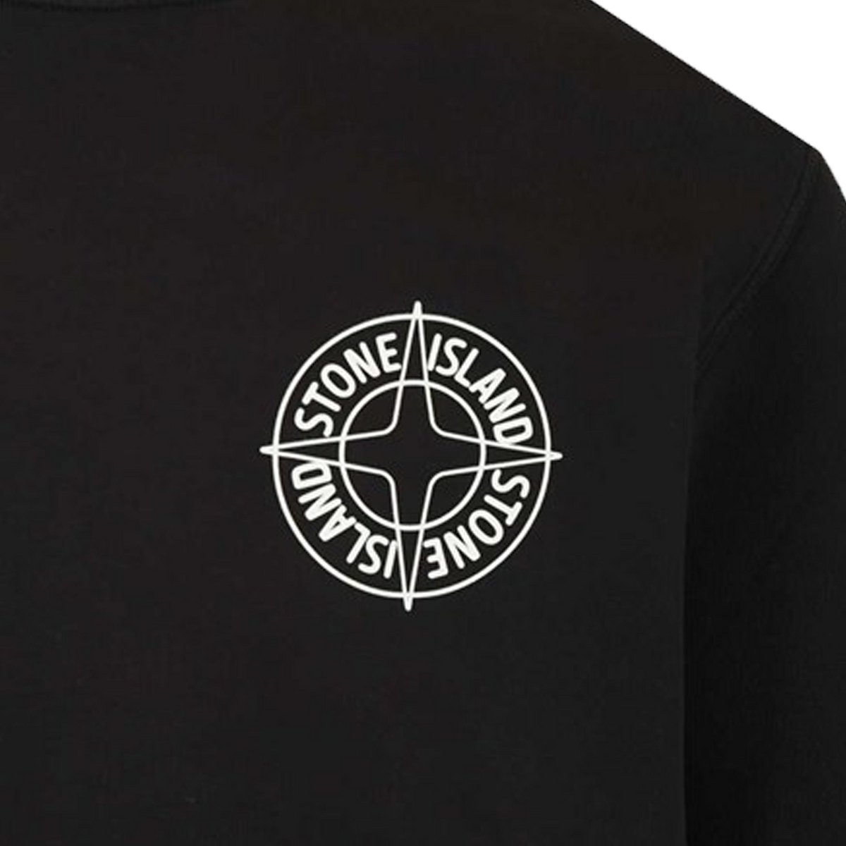 Stone Island Oversized Jersey Crewneck 'Black'