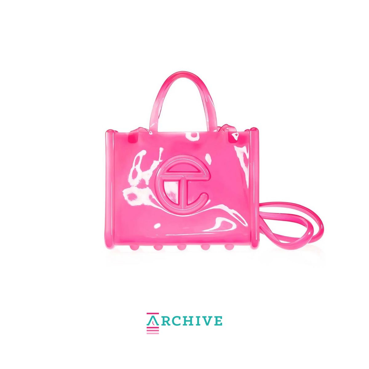Telfar x Melissa Medium Jelly Shopper Clear Pink (ARCHIVE)